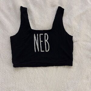 NEB Black Women's Crop Top